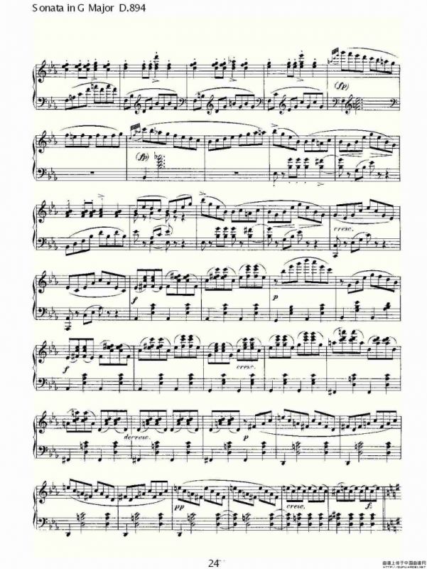 Sonata in G Major D.894（G大调奏鸣曲 D.894）