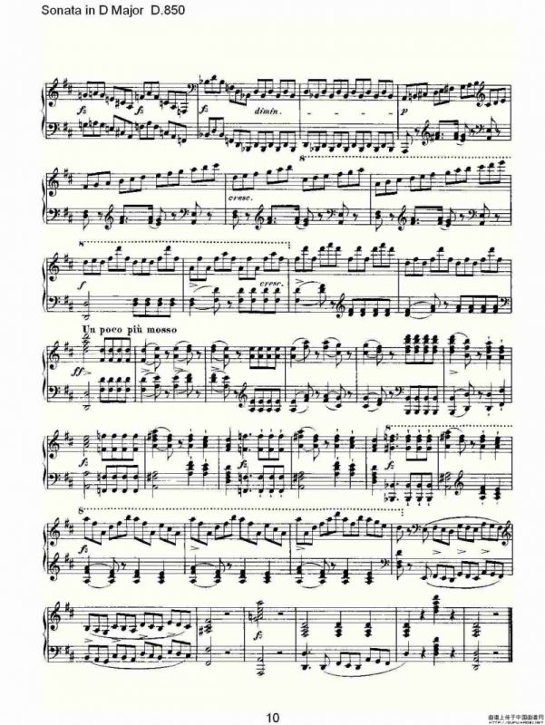 Sonata in D Major D.850（D大调奏鸣曲 D.850）