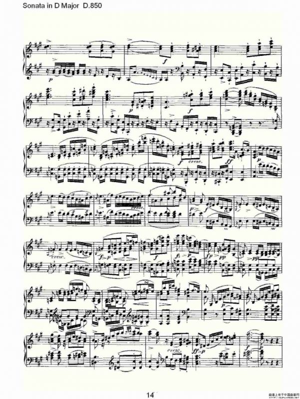 Sonata in D Major D.850（D大调奏鸣曲 D.850）