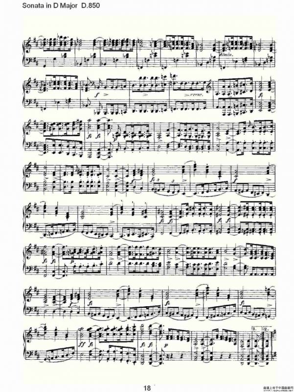 Sonata in D Major D.850（D大调奏鸣曲 D.850）