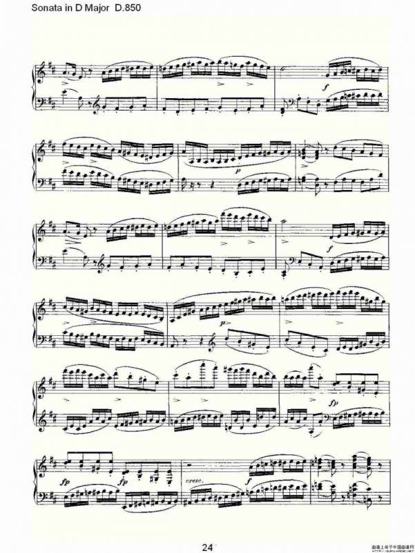 Sonata in D Major D.850（D大调奏鸣曲 D.850）