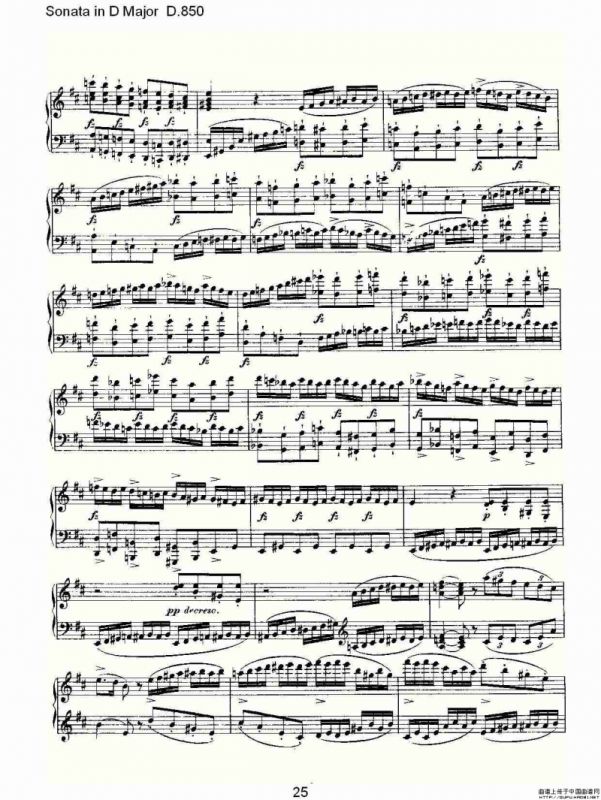 Sonata in D Major D.850（D大调奏鸣曲 D.850）