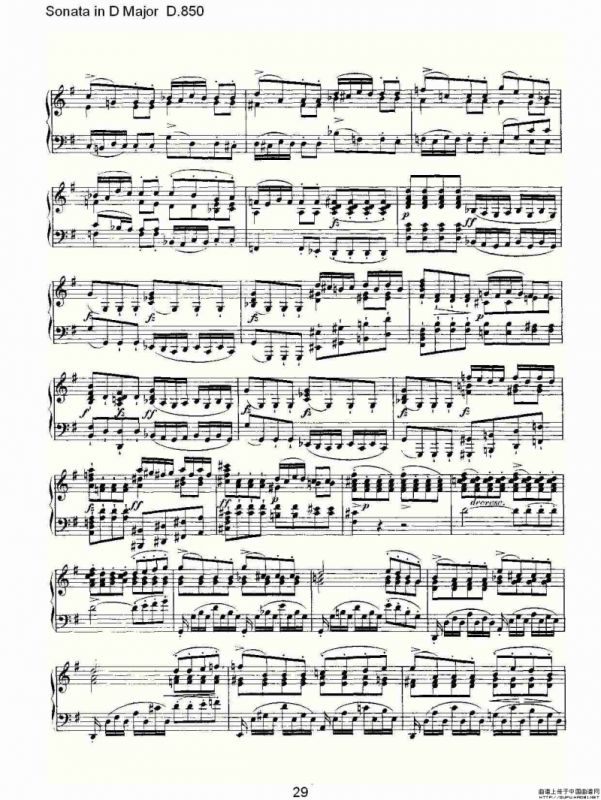 Sonata in D Major D.850（D大调奏鸣曲 D.850）
