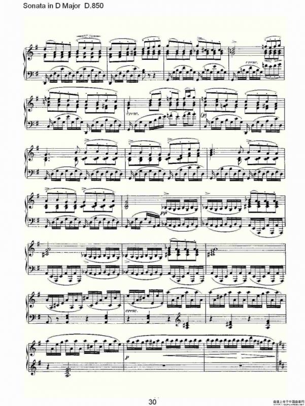 Sonata in D Major D.850（D大调奏鸣曲 D.850）