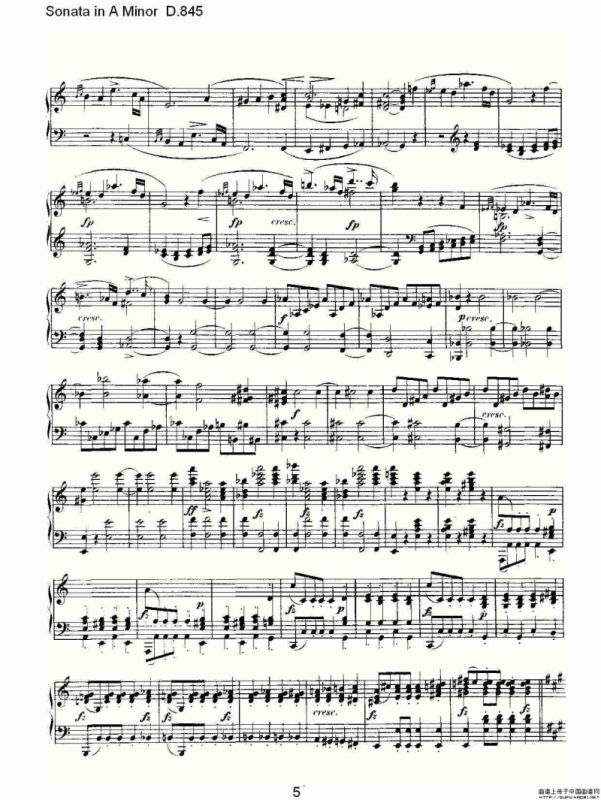 Sonata in A Minor D.845（A小调奏鸣曲 D.845）