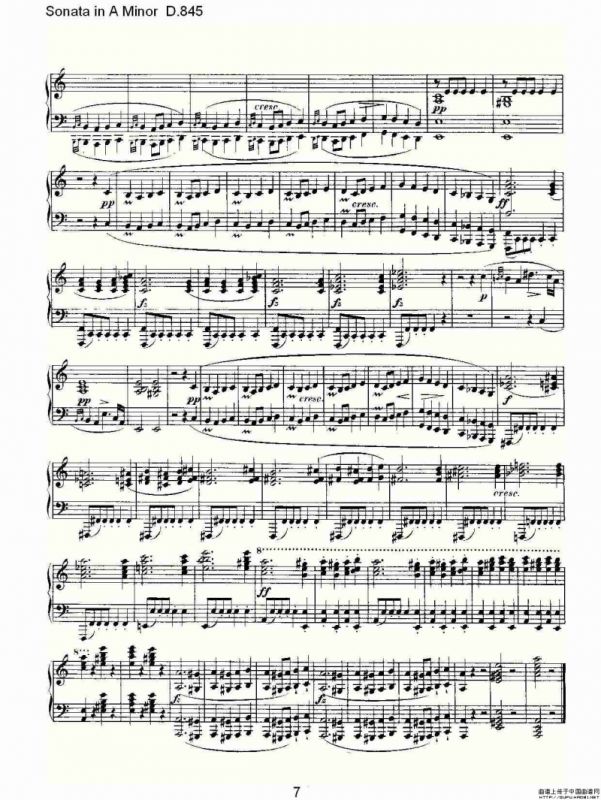 Sonata in A Minor D.845（A小调奏鸣曲 D.845）