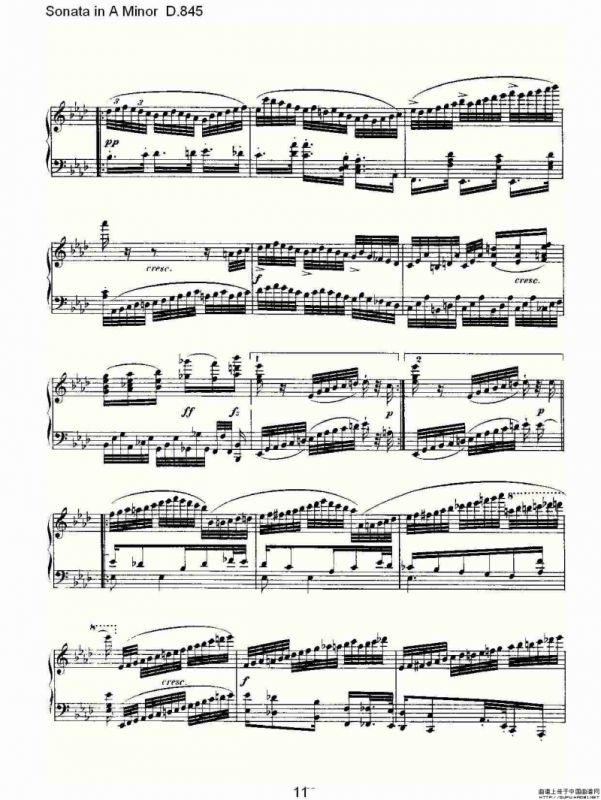 Sonata in A Minor D.845（A小调奏鸣曲 D.845）