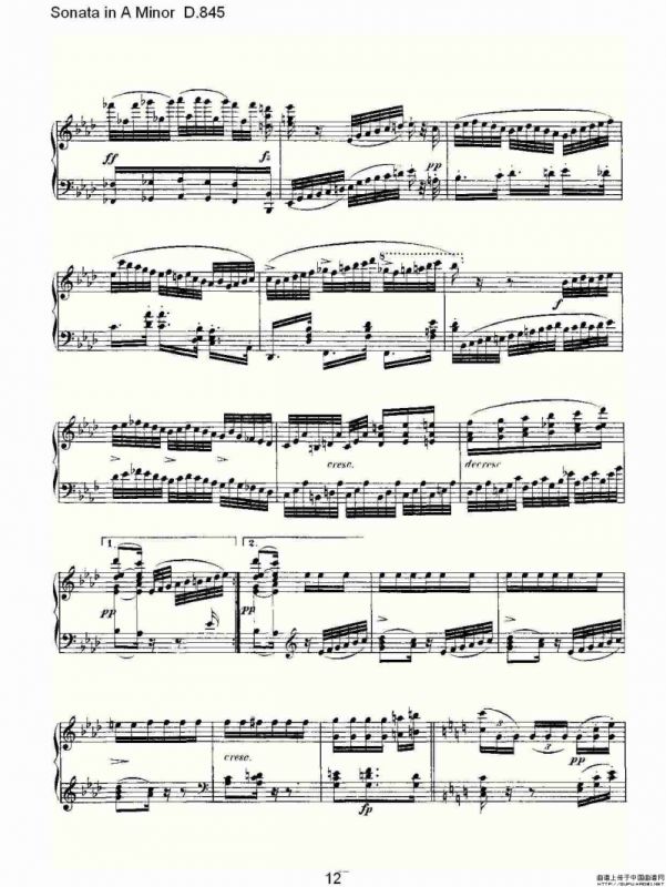 Sonata in A Minor D.845（A小调奏鸣曲 D.845）