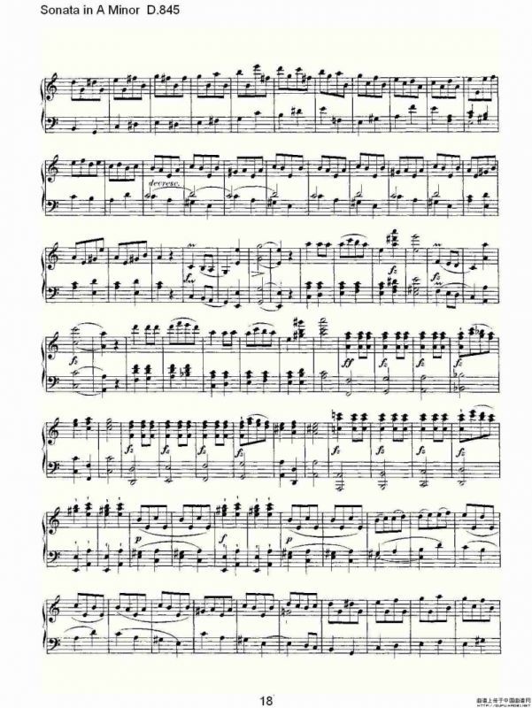 Sonata in A Minor D.845（A小调奏鸣曲 D.845）