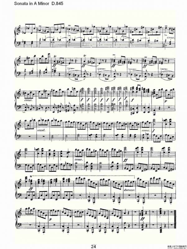 Sonata in A Minor D.845（A小调奏鸣曲 D.845）