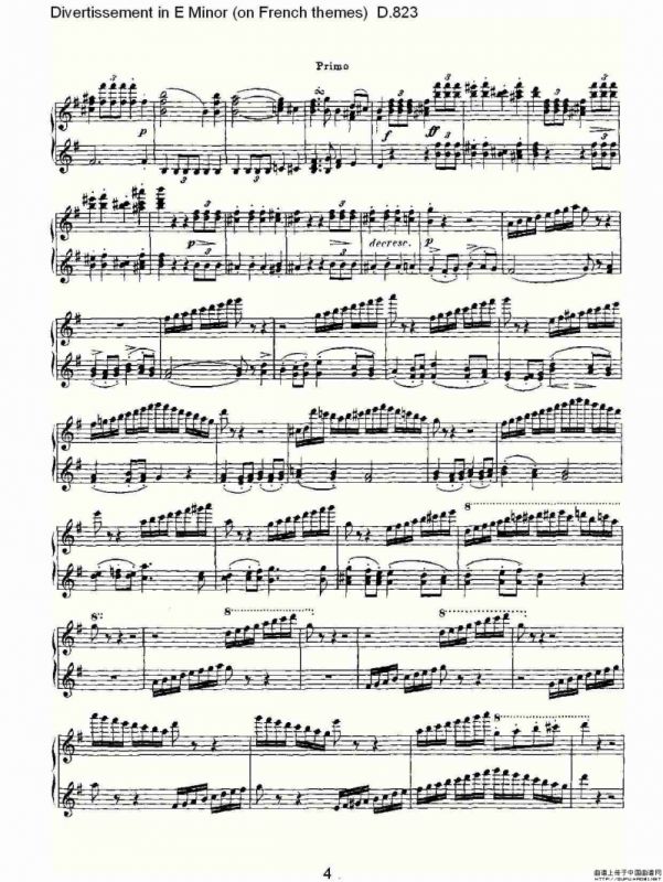 Divertissement in E Minor（on French themes）