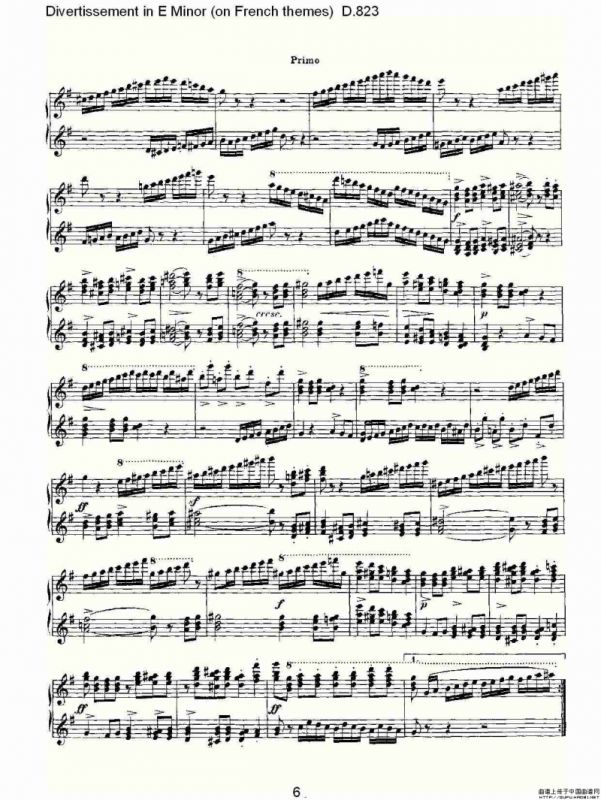 Divertissement in E Minor（on French themes）