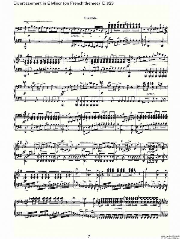 Divertissement in E Minor（on French themes）