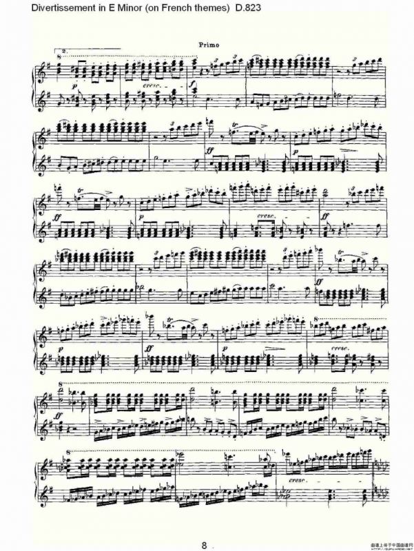 Divertissement in E Minor（on French themes）