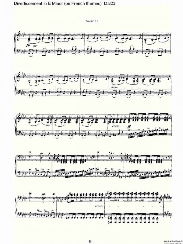 Divertissement in E Minor（on French themes）