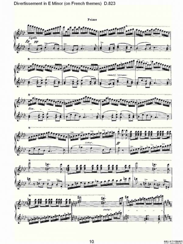 Divertissement in E Minor（on French themes）