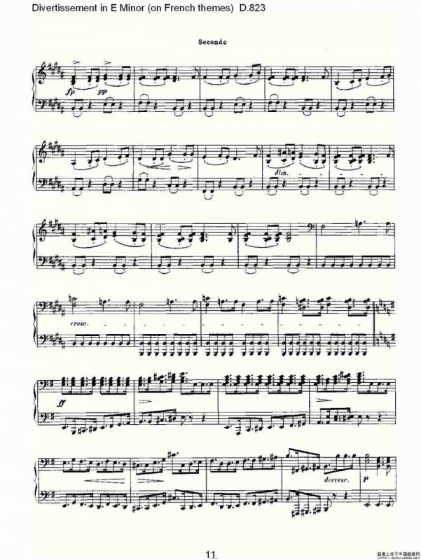 Divertissement in E Minor（on French themes）