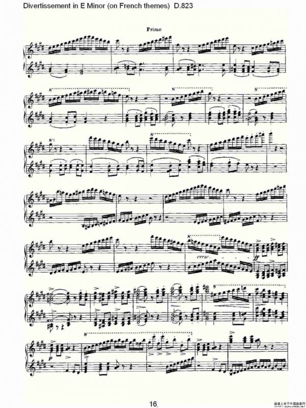 Divertissement in E Minor（on French themes）