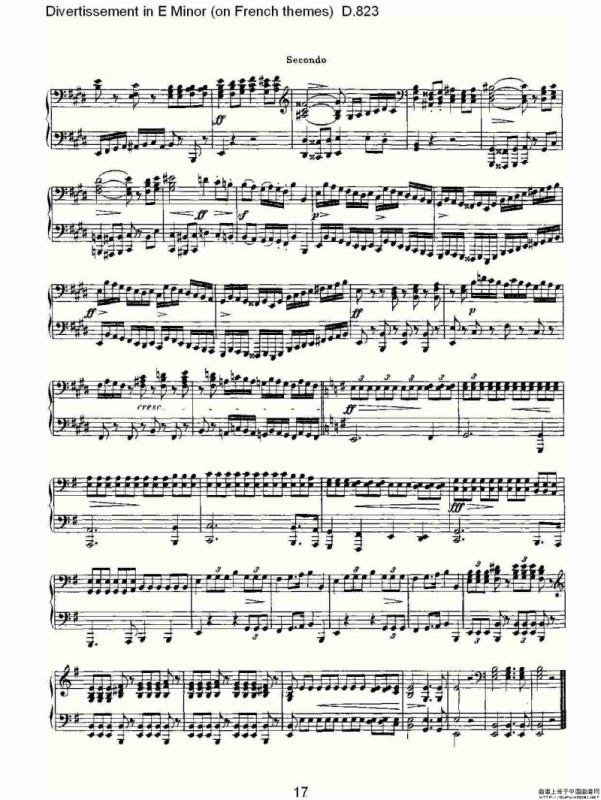 Divertissement in E Minor（on French themes）