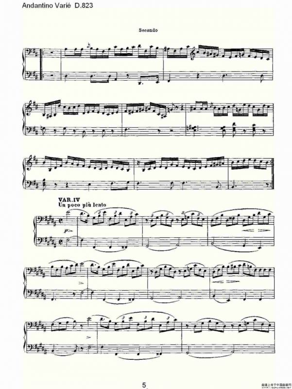 Andantino Varié D.823（小行板杂集 D.823）