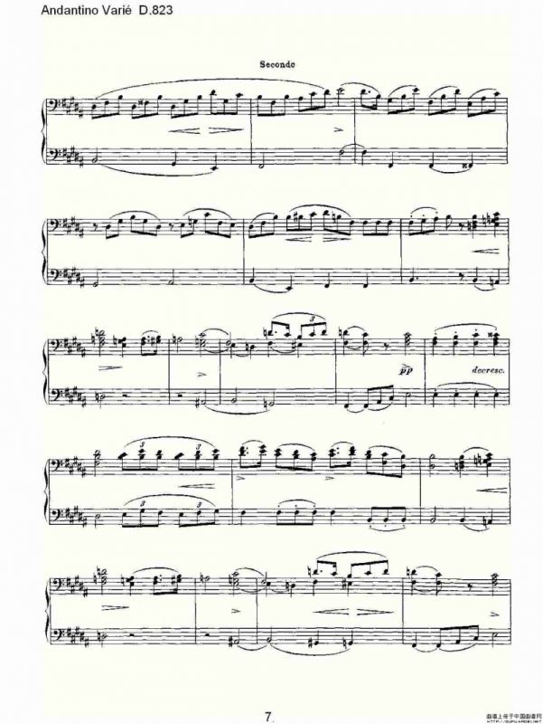Andantino Varié D.823（小行板杂集 D.823）