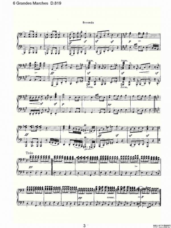 6 Grandes Marches D.819（6 贵族进行曲 D.819）