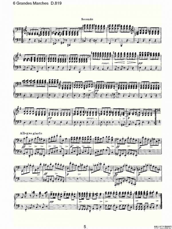 6 Grandes Marches D.819（6 贵族进行曲 D.819）