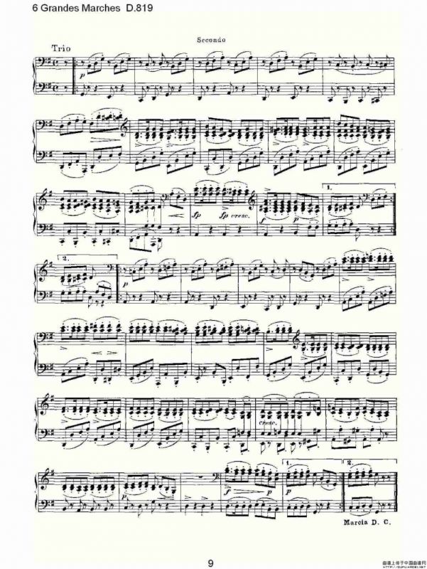6 Grandes Marches D.819（6 贵族进行曲 D.819）