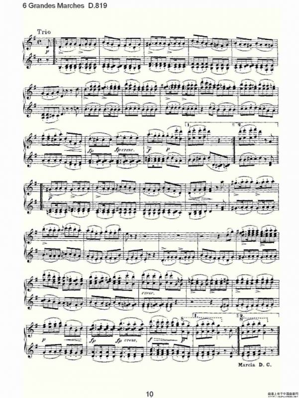 6 Grandes Marches D.819（6 贵族进行曲 D.819）