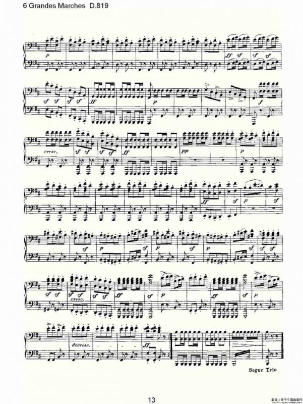 6 Grandes Marches D.819（6 贵族进行曲 D.819）