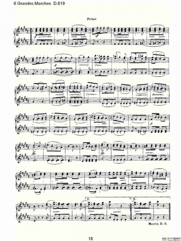 6 Grandes Marches D.819（6 贵族进行曲 D.819）