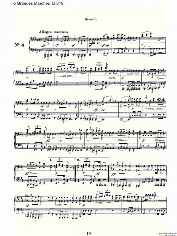 6 Grandes Marches D.819（6 贵族进行曲 D.819）