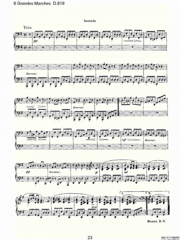 6 Grandes Marches D.819（6 贵族进行曲 D.819）