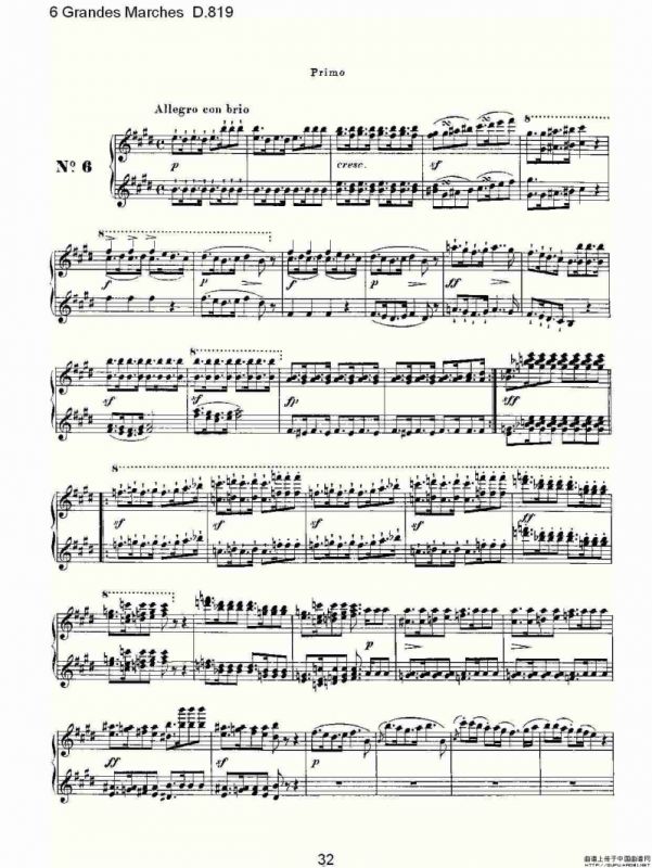 6 Grandes Marches D.819（6 贵族进行曲 D.819）