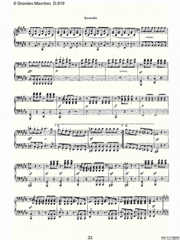 6 Grandes Marches D.819（6 贵族进行曲 D.819）