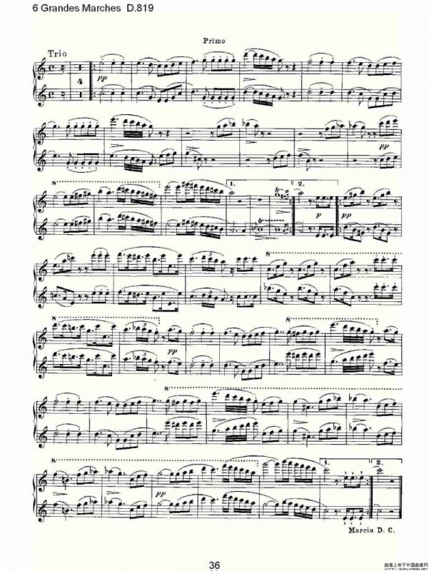 6 Grandes Marches D.819（6 贵族进行曲 D.819）