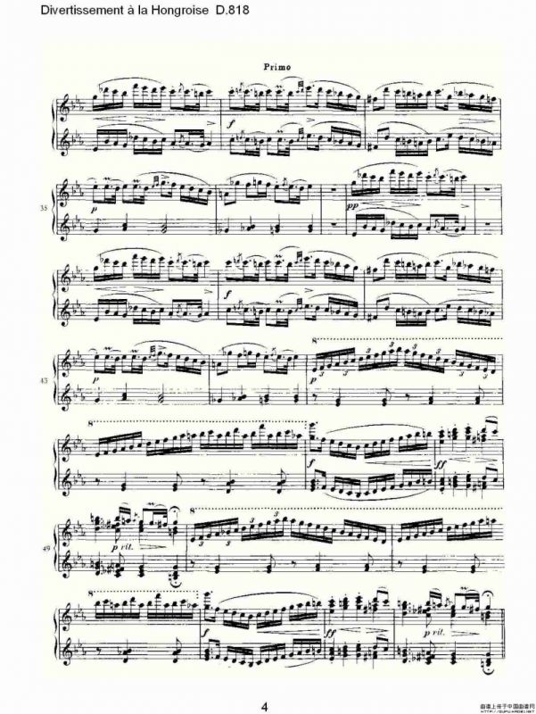 Divertissement à la Hongroise D.818