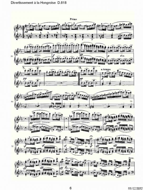 Divertissement à la Hongroise D.818