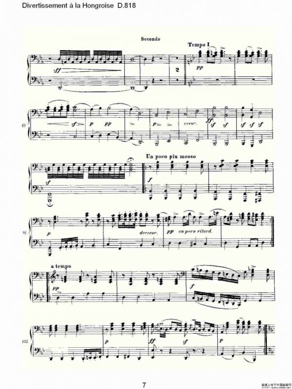 Divertissement à la Hongroise D.818