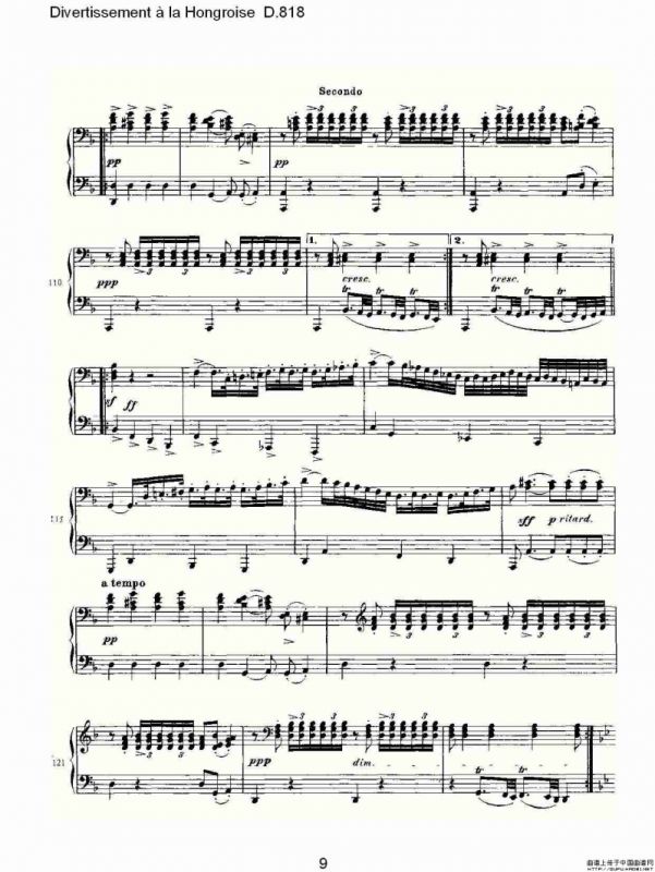 Divertissement à la Hongroise D.818