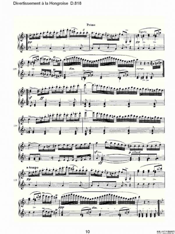 Divertissement à la Hongroise D.818