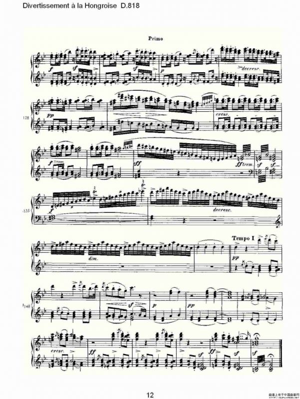 Divertissement à la Hongroise D.818