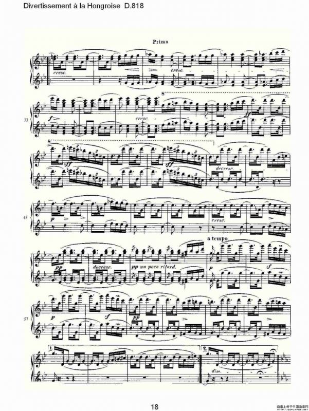 Divertissement à la Hongroise D.818