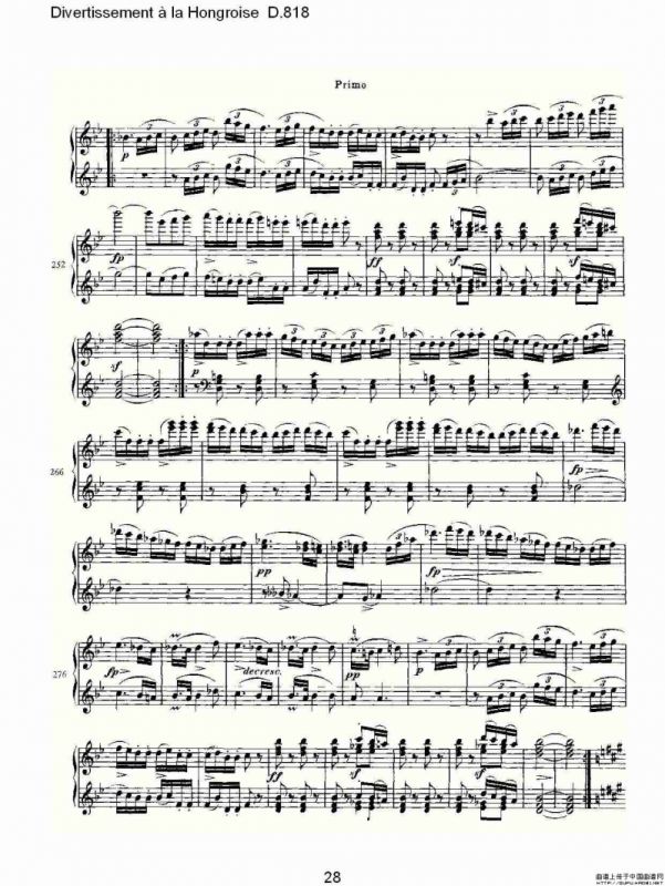 Divertissement à la Hongroise D.818