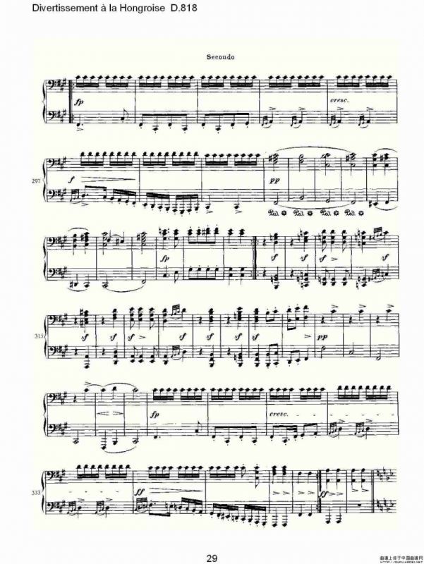 Divertissement à la Hongroise D.818