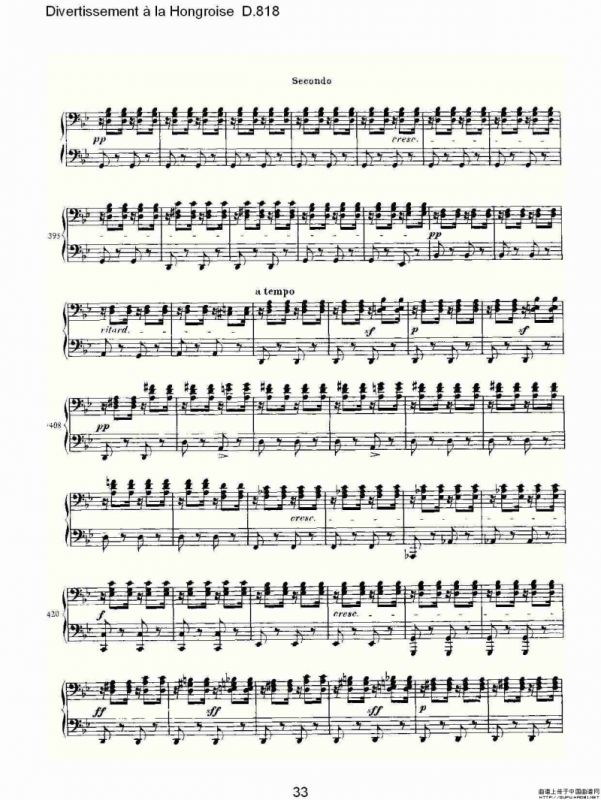 Divertissement à la Hongroise D.818