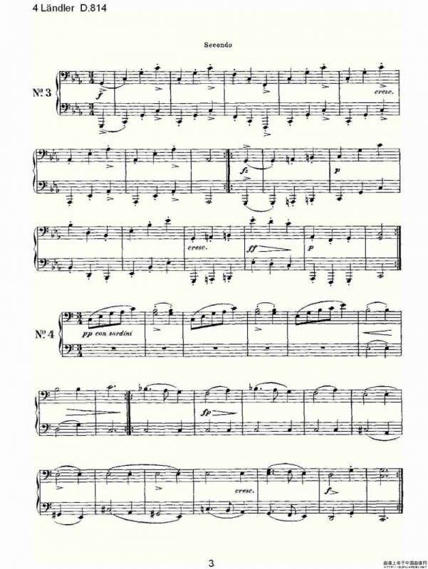 4 L?ndler D.814（4 兰德勒舞曲 D.814）