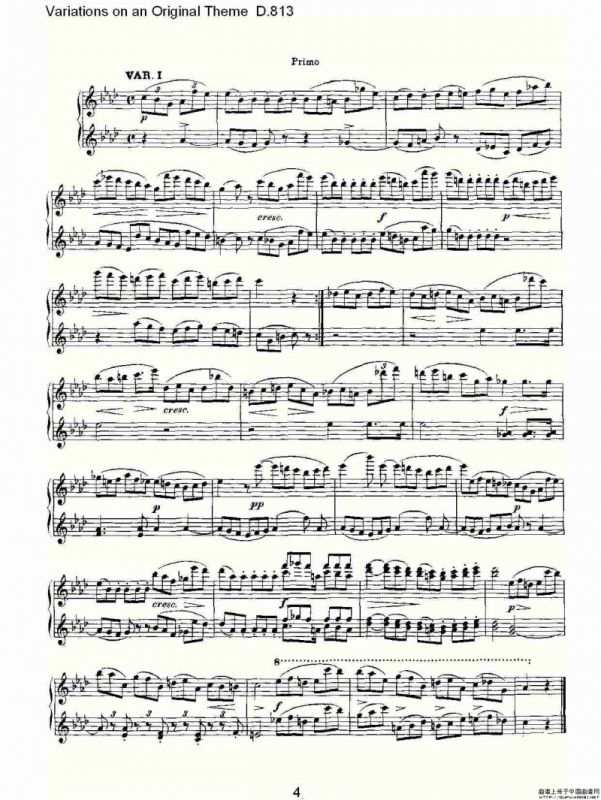 Variations on an Original Theme D.813（原生态主题变鸣曲 D.）