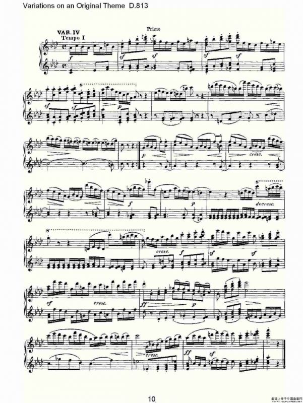 Variations on an Original Theme D.813（原生态主题变鸣曲 D.）