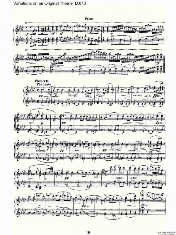 Variations on an Original Theme D.813（原生态主题变鸣曲 D.）